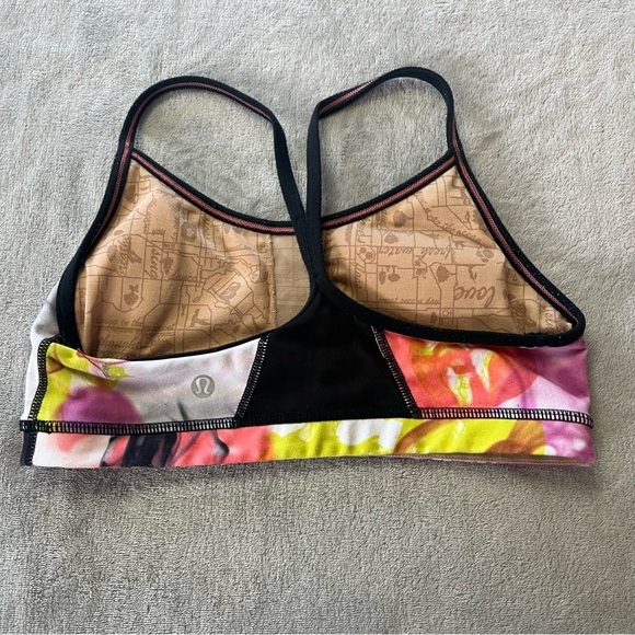 Lululemon Flow Y Bra Colorful Watercolor - Picture 6 of 8